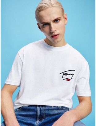 Tommy Hilfiger Organic Cotton Collegiate Back Logo T-Shirt - ShopStyle  Activewear