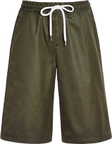Thumbnail for your product : MSGM Drawstring Waist Cotton Shorts