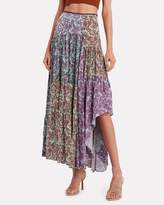 Thumbnail for your product : AMUR Scout Floral Patwork Skirt