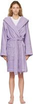 Thumbnail for your product : Tekla Purple Hooded Bathrobe