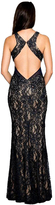 Thumbnail for your product : Cachet 58250Z Black Embellished Lace Long Dress