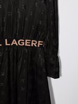 Thumbnail for your product : Karl Lagerfeld Paris TEEN monogram logo-waistband dress