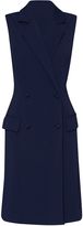 Thumbnail for your product : Gina Bacconi Crepe double breasted coat dress