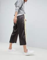 Thumbnail for your product : ASOS Design DESIGN wide leg retro track pants with side stripe