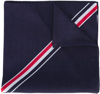 Thom Browne stripe detail scarf - men - Cotton - One Size