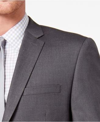 Andrew Marc Men's Classic-Fit Stretch Medium Gray Solid Suit