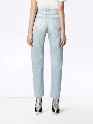 Saint Laurent Blue High Waisted Slim Jeans