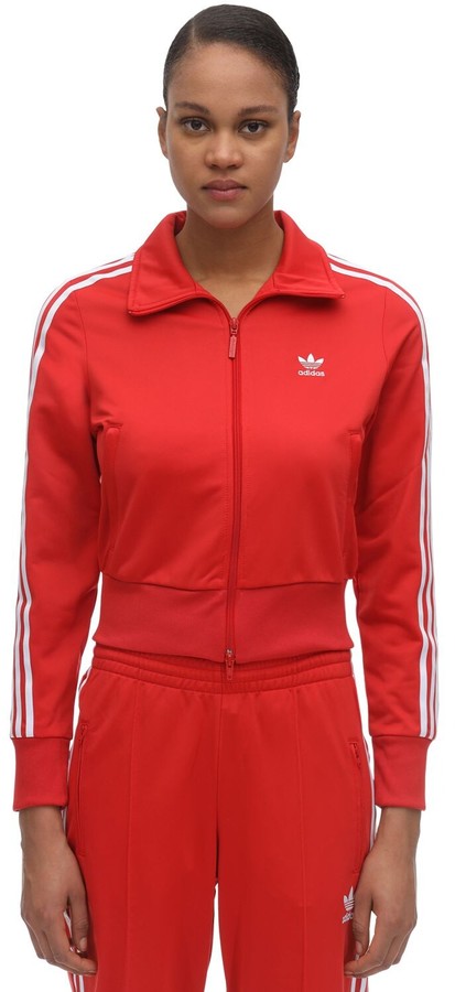 red and black adidas jacket womens