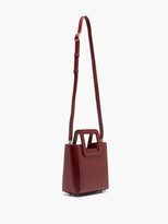 Thumbnail for your product : STAUD Shirley Mini Leather Shoulder Bag - Burgundy