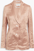 Thumbnail for your product : Officine Generale Paola linen-blend satin blazer