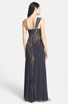 Thumbnail for your product : Xscape Evenings Bead Embellished One Shoulder Jersey Dress