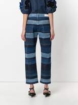 Thumbnail for your product : Sonia Rykiel washed striped boyfriend jeans
