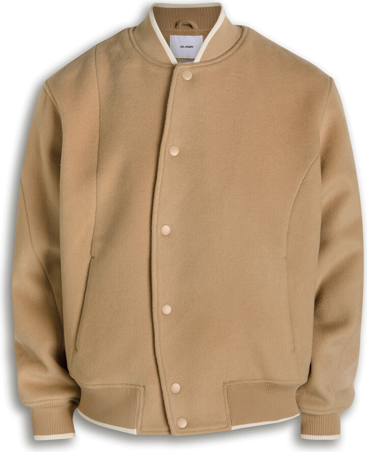 Axel Arigato Logo-appliquéd Wool-blend Varsity Jacket