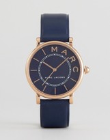 Marc Jacobs - Roxy - Montre bracelet en cuir - Bleu marine