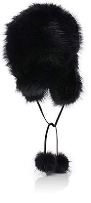 Barneys New York Women's Fur Trapper Hat - Black