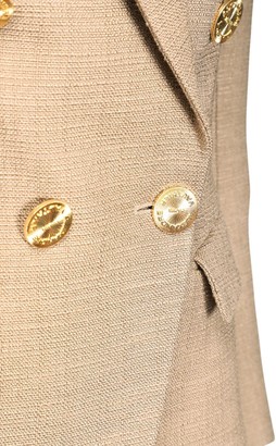 Alexandre Vauthier Cotton Blend Tweed Double Breast Jacket