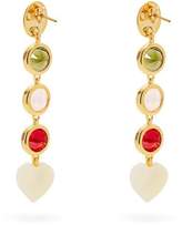 Thumbnail for your product : Lizzie Fortunato Nonna Gold Plated Crystal Earrings - Womens - Multi