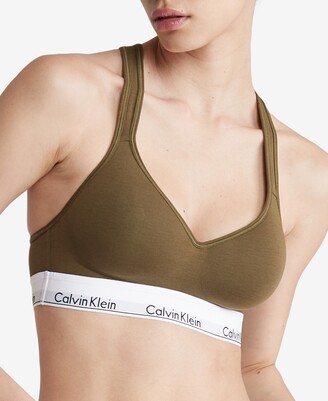 Calvin Klein Women's Modern Cotton Padded Bralette QF1654 - ShopStyle Bras