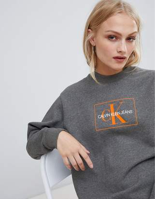 Calvin Klein Jeans Jeans reissue logo sweatshirt dress