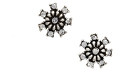 Thumbnail for your product : Pilgrim Silver Plated Crystal Stud Earrings