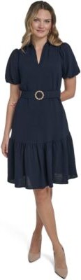 Jessica Howard Womens V Neck Short Dress