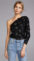 Thumbnail for your product : Rebecca Taylor One Shoulder Glitter Top