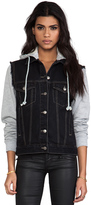 Thumbnail for your product : Evil Twin Lazy Eye Combo Denim Jacket