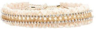 Rosantica Frullato Crystal-embellished Rope Belt - Cream Multi