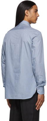 Ermenegildo Zegna Blue and White Stripe Shirt