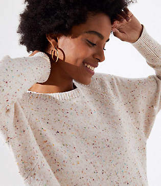 LOFT Speckled Dolman Sweater - ShopStyle