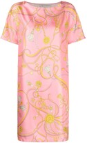 Thumbnail for your product : Pucci Tassel-Print Belted Silk Dress