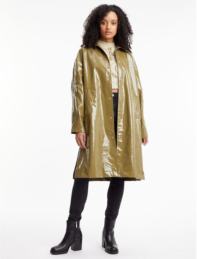 Calvin Klein Jeans High Gloss Raincoat - ShopStyle