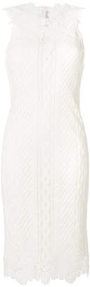 Ermanno Scervino embroidered fitted dress