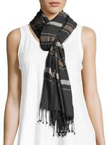 Thumbnail for your product : Eileen Fisher Variegated Striped Cotton Scarf