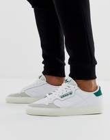 adidas originals supercourt trainers in white with cord heel tab