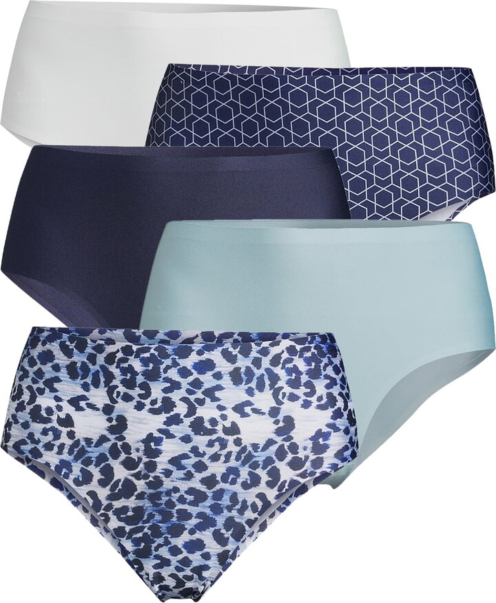 Catherine Malandrino Women’s Mid Rise Hipster Panty, 5-Pack