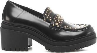 MICHAEL Michael Kors Stud-Embellished Round-Toe Loafers