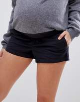 Thumbnail for your product : ASOS Maternity Design Maternity Chino Shorts In Navy With Under The Bump Waistband