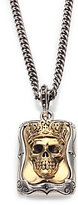 Thumbnail for your product : King Baby Studio Sterling Silver Crowned Skull Pendant Necklace