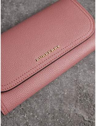 Burberry Grainy Leather Slim Continental Wallet