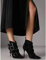 Thumbnail for your product : Burberry Buckle Detail Suede Ankle Boots