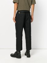 Thumbnail for your product : Rick Owens Cropped Pleated Trousers