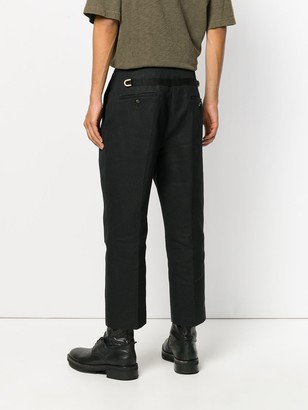 Rick Owens Cropped Pleated Trousers