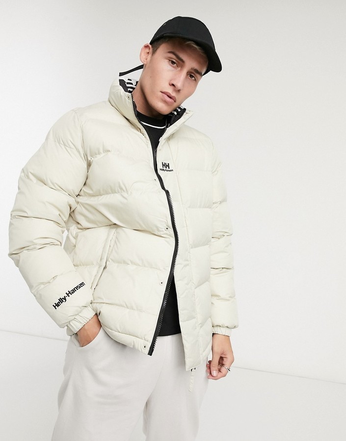Helly Hansen YU Reversible puffer jacket in cream - ShopStyle Outerwear