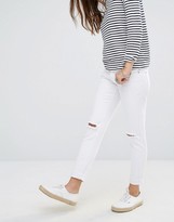 Thumbnail for your product : boohoo Busted Kneed Skinny Jean