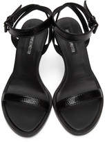 Thumbnail for your product : Ann Demeulemeester Black Ankle Strap Heeled Sandals