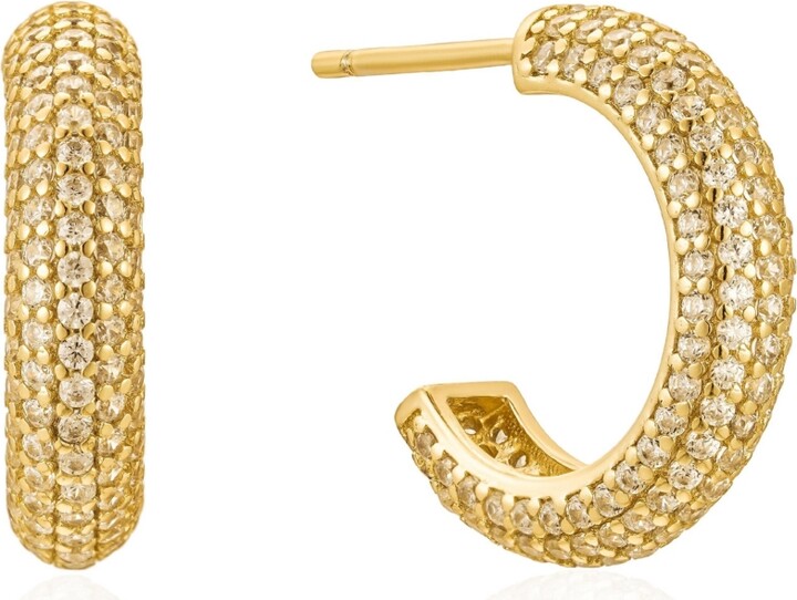Untamed Petals Brookes Crystal Hoops