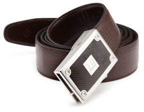Dunhill Box-Frame Buckle Leather Belt