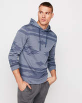 Thumbnail for your product : Express Patterned Vintage Fleece Popover Hoodie