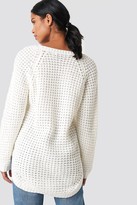 Thumbnail for your product : NA-KD V-neck Pineapple Knitted Sweater